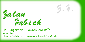 zalan habich business card